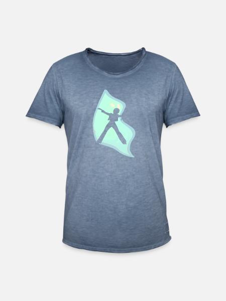 Disco Nachtleben Party - Männer Vintage T-Shirt - Vintage Denim