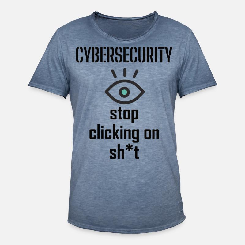 Cybersecurity - IT Security Computer Scientists - Men's Vintage T-Shirt - vintage denim