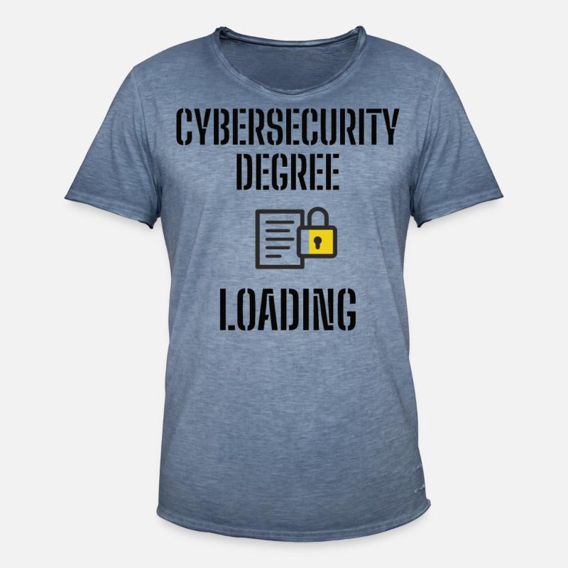Cybersecurity - IT Security Computer Scientists - Men's Vintage T-Shirt - vintage denim