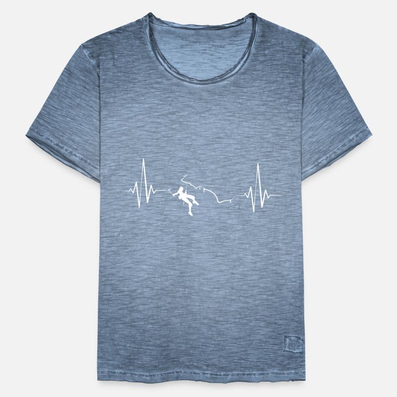 Eisklettern Eiskletterer Eispickel Männer Vintage T-Shirt