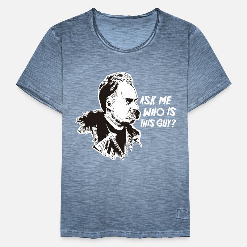 Nietzsche Philosophy Philosopher Thinker Men's Vintage T-Shirt