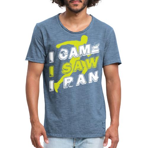 I came I saw I ran - Men's Vintage T-Shirt