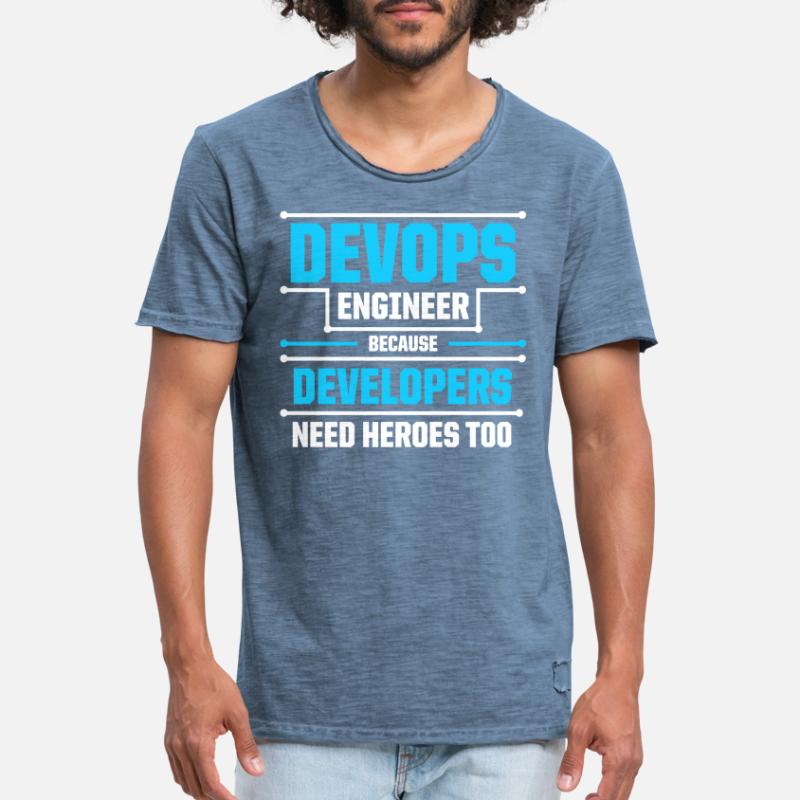 Sys-Admin Developer Devops Engineer Men's Vintage T-Shirt