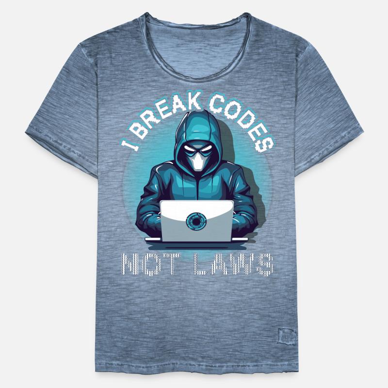 Cybersecurity Art Hacking Lover Computer Nerd Men's Vintage T-Shirt