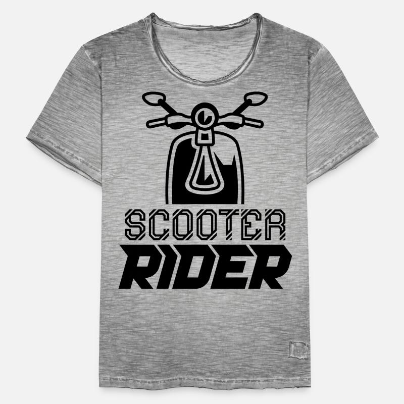 Rollerfahrer Motorroller Moped Mofa Männer Vintage T-Shirt