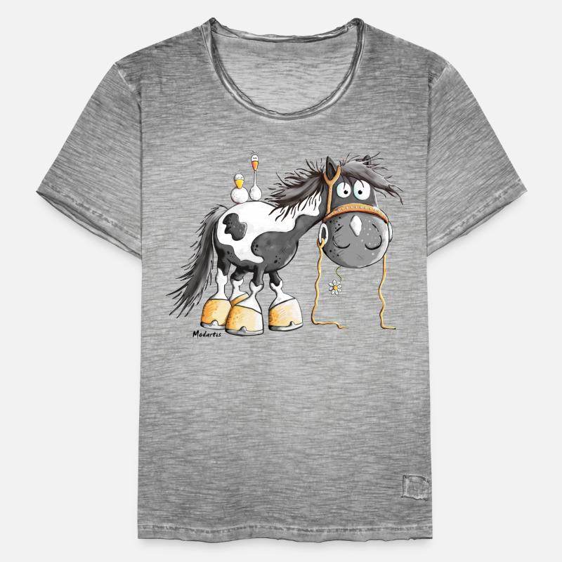 Schecki Schecke Männer Vintage T-Shirt