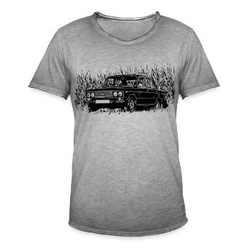 WAS 2106 Lada 1600 - Männer Vintage T-Shirt - Vintage Grau - Vorne - Jose (178cm)