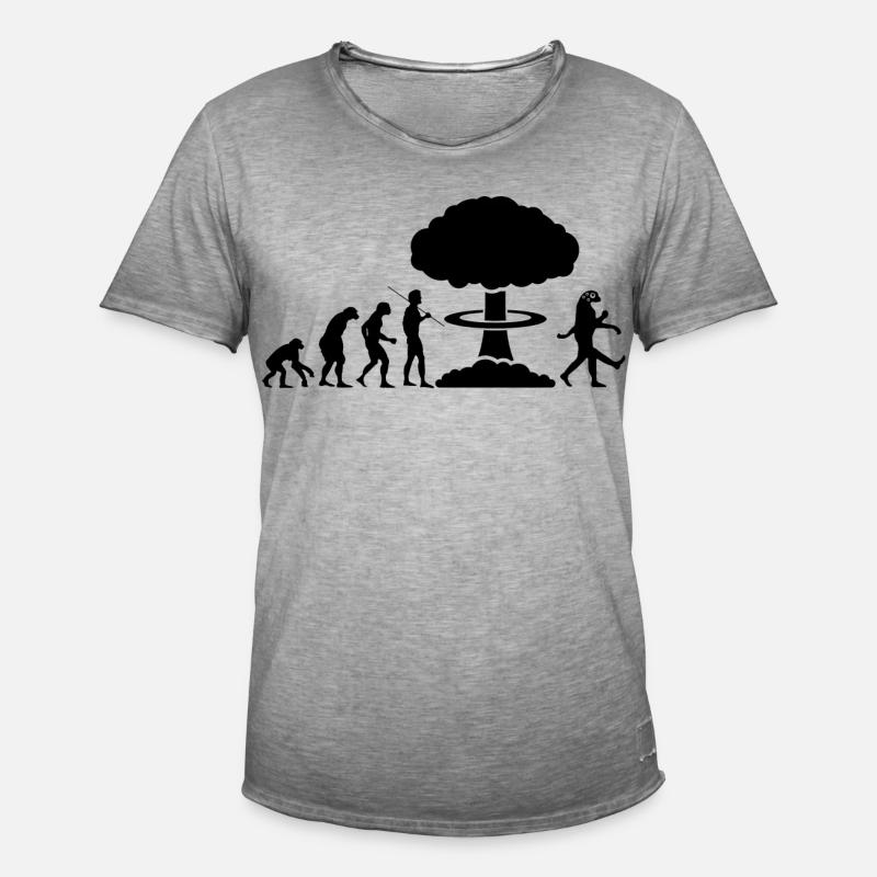 Radioactive evolution - Men's Vintage T-Shirt - vintage grey