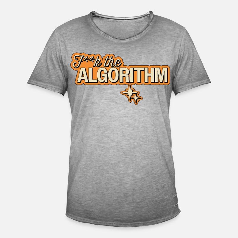 Fk the Algorithm – Digitale Rebellion - Männer Vintage T-Shirt - Vintage Grau