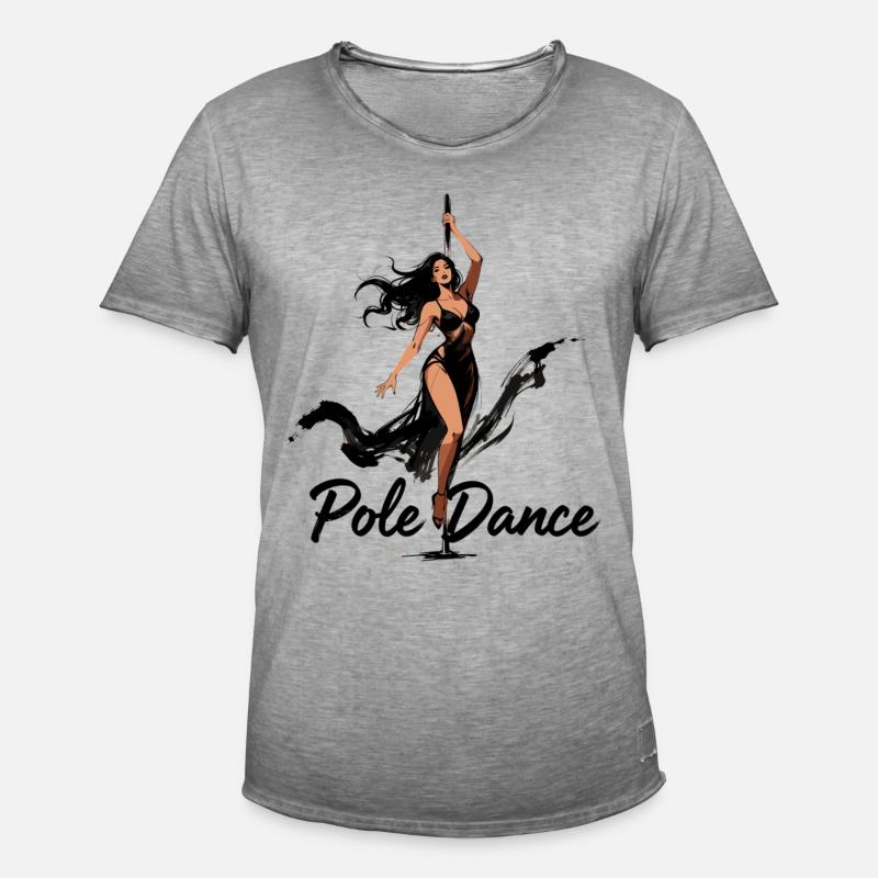 Pole Dance Poledancerin ästhetisch Geschenk - Männer Vintage T-Shirt - Vintage Grau