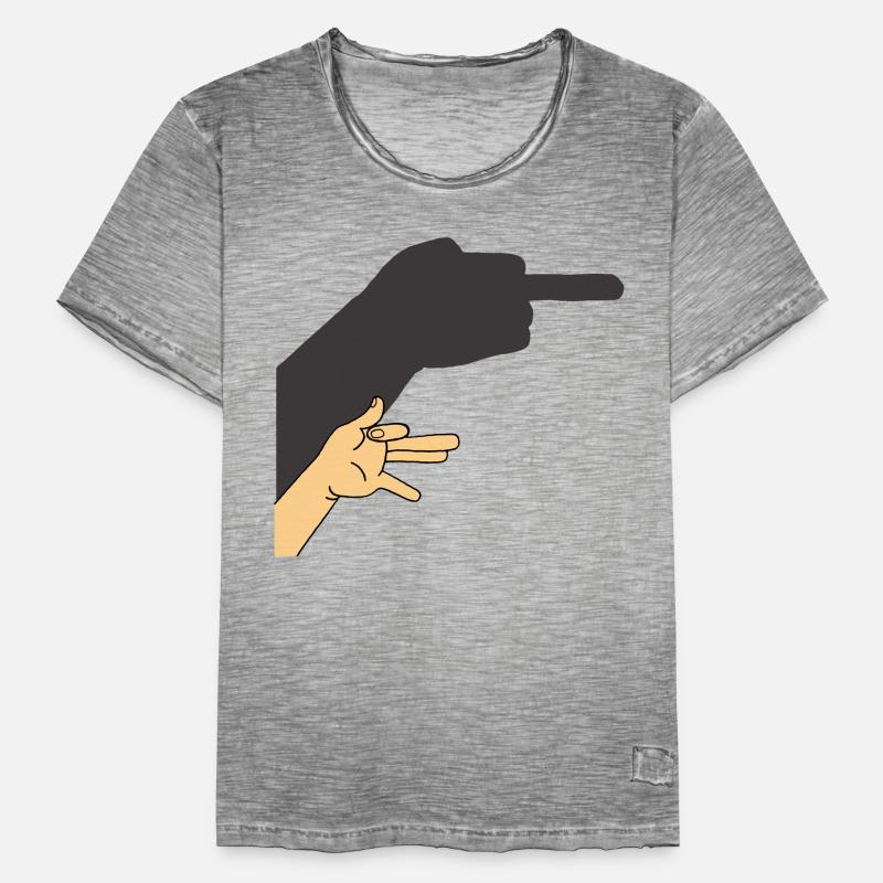 Schatten eines Hundes oder nicht Männer Vintage T-Shirt