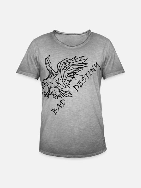Bad Destiny in black - Men's Vintage T-Shirt - vintage grey