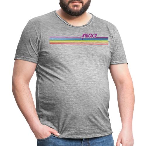 Peace - Spaziershirt - Männer Vintage T-Shirt
