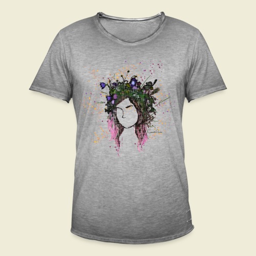 flower crown - Men's Vintage T-Shirt