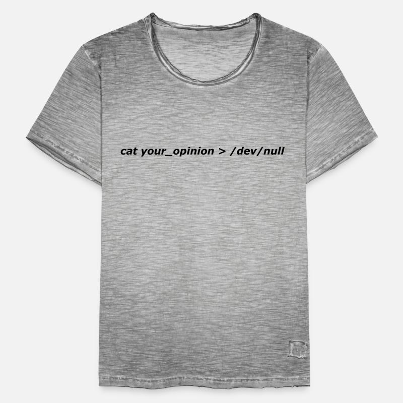 chat votre_opinion> / dev / null T-shirt vintage Homme