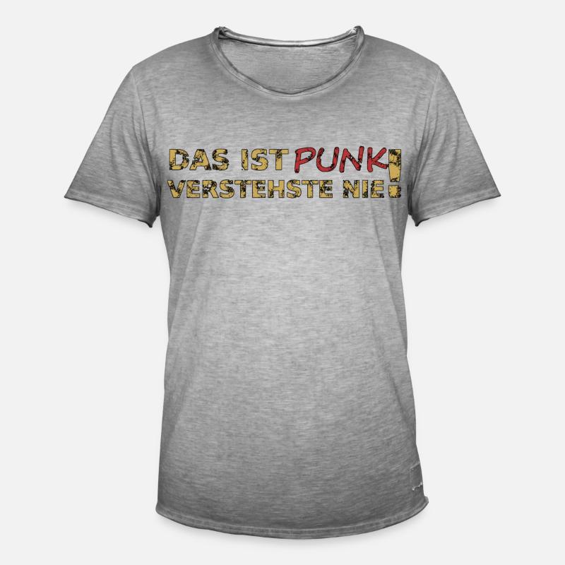 Das ist Punk - Männer Vintage T-Shirt - Vintage Grau