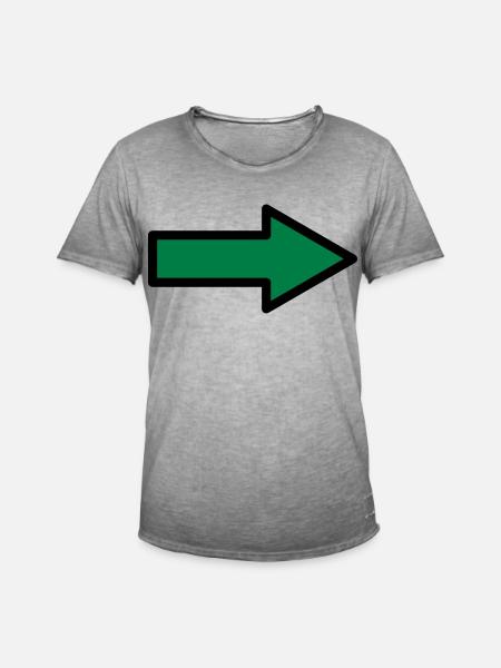 Pfeil Zeichen Symbole - Männer Vintage T-Shirt - Vintage Grau