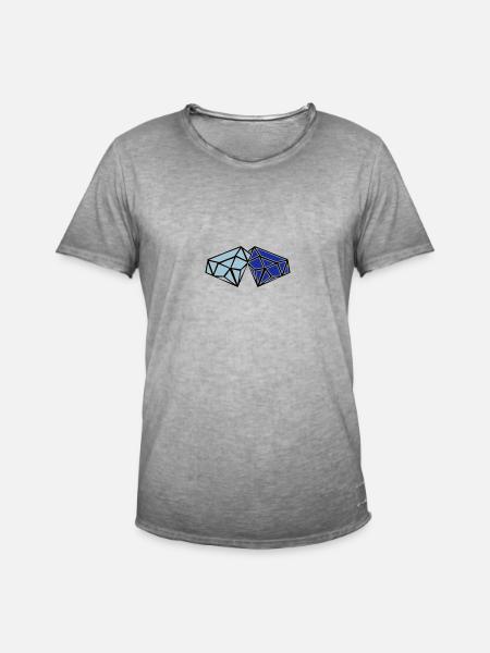 diamonds - Men's Vintage T-Shirt - vintage grey