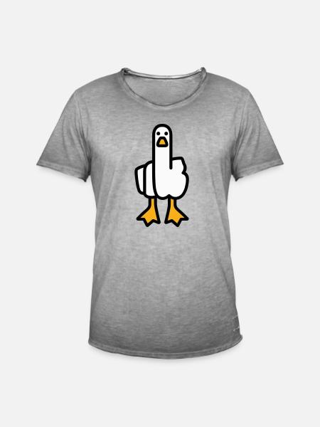 Oie de déclaration - T-shirt vintage Homme - vintage gris