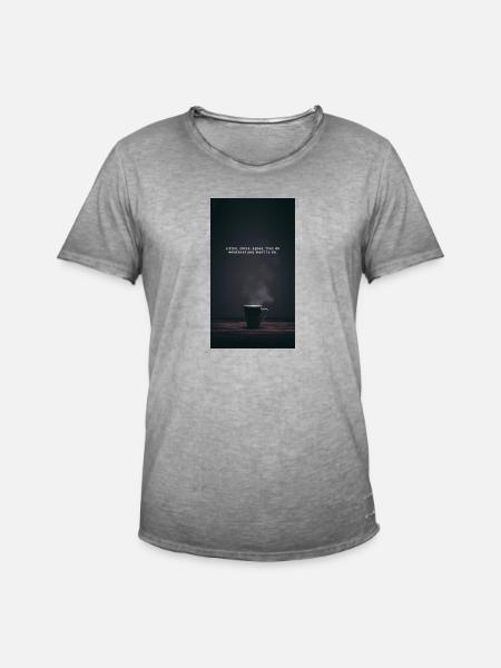 Motivation Quote - Männer Vintage T-Shirt - Vintage Grau