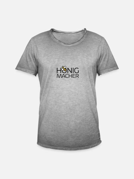 Honigmacher - Männer Vintage T-Shirt - Vintage Grau