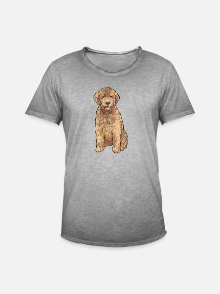 Goldendoodle Hund Geschenk - Männer Vintage T-Shirt - Vintage Grau