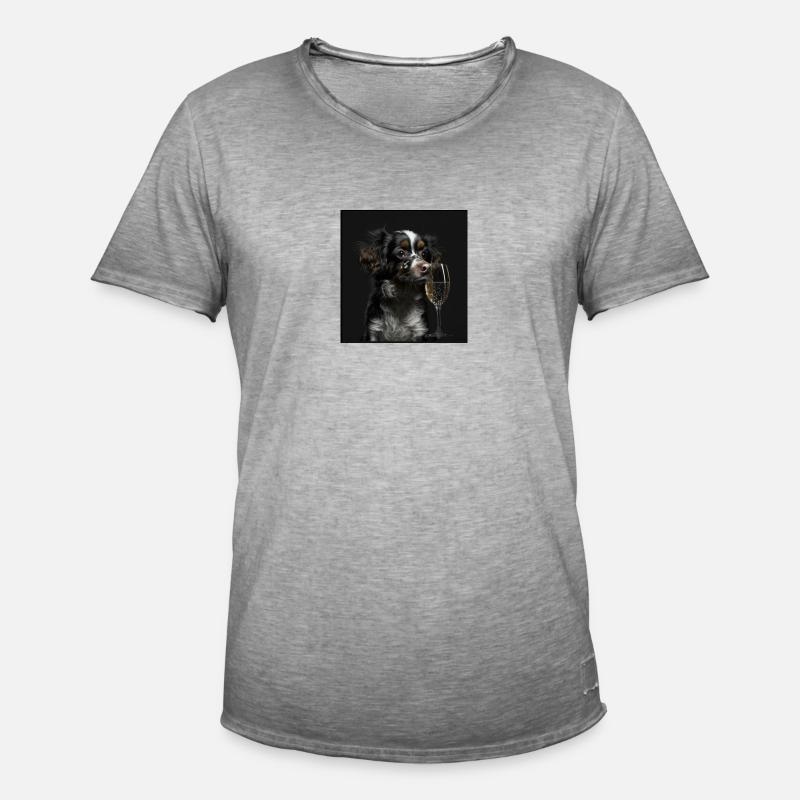 2A7FDCDC 1A6C 4B13 AFCE 1A403D3F7E60 - Männer Vintage T-Shirt - Vintage Grau