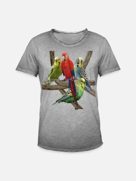 Perruque - T-shirt vintage Homme - vintage gris