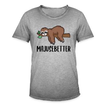 Lustiger Eifel Spruch als eiflerisches Geschenk - Männer Vintage T-Shirt - Vintage Grau - Vorne - Jose (178cm)