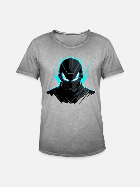 Angry robot - Men's Vintage T-Shirt - vintage grey