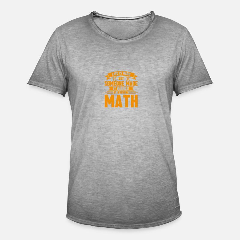 Math Mathematics Science Math Gift - Men's Vintage T-Shirt - vintage grey