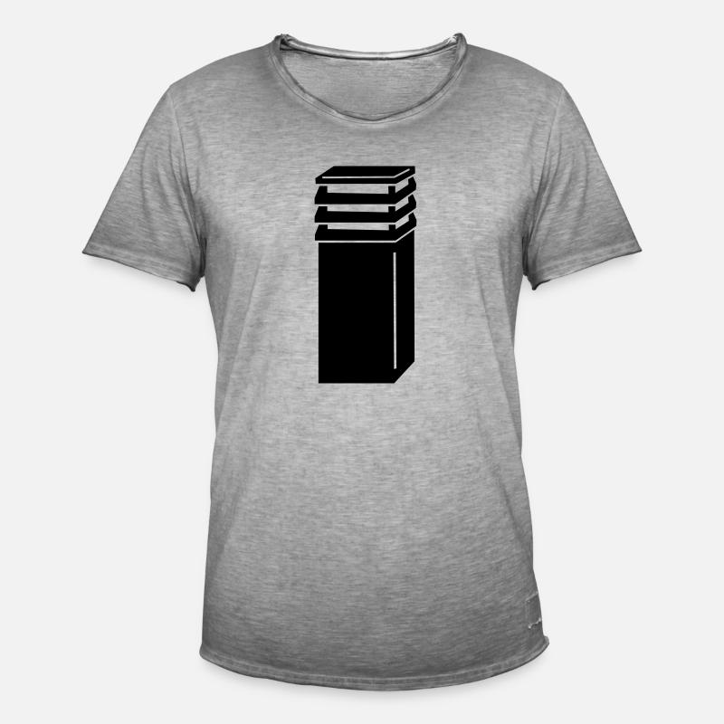 Schornstein oder Schornstein - Männer Vintage T-Shirt - Vintage Grau