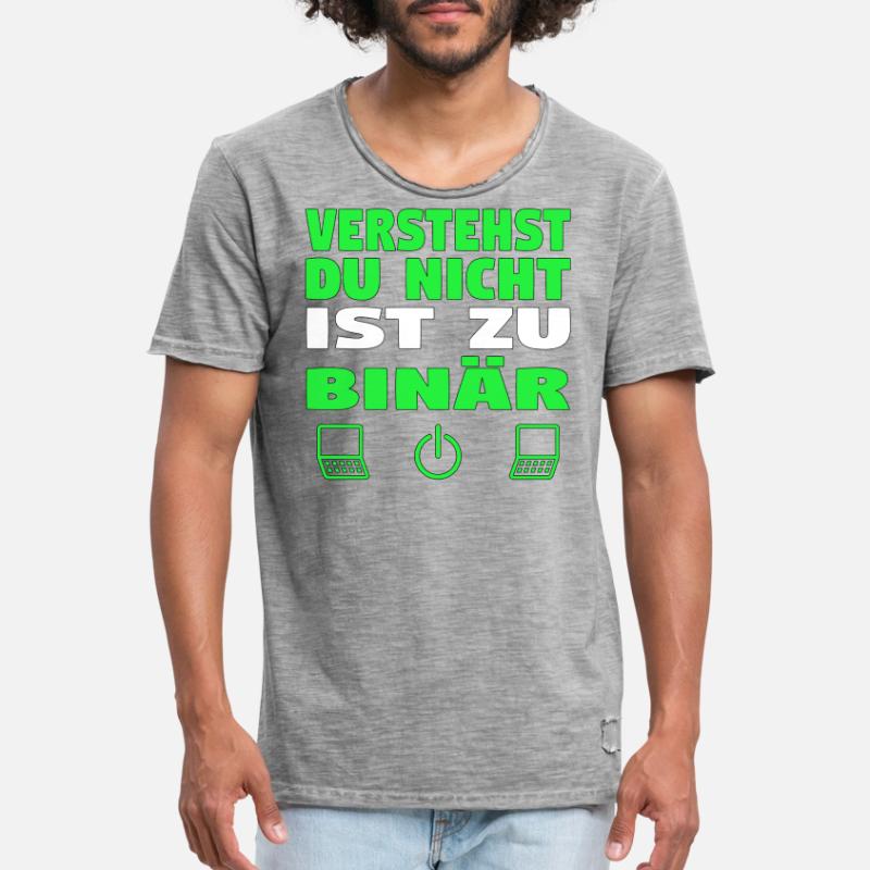 Informatik Computer Programmierer Entwickler Coder Männer Vintage T-Shirt