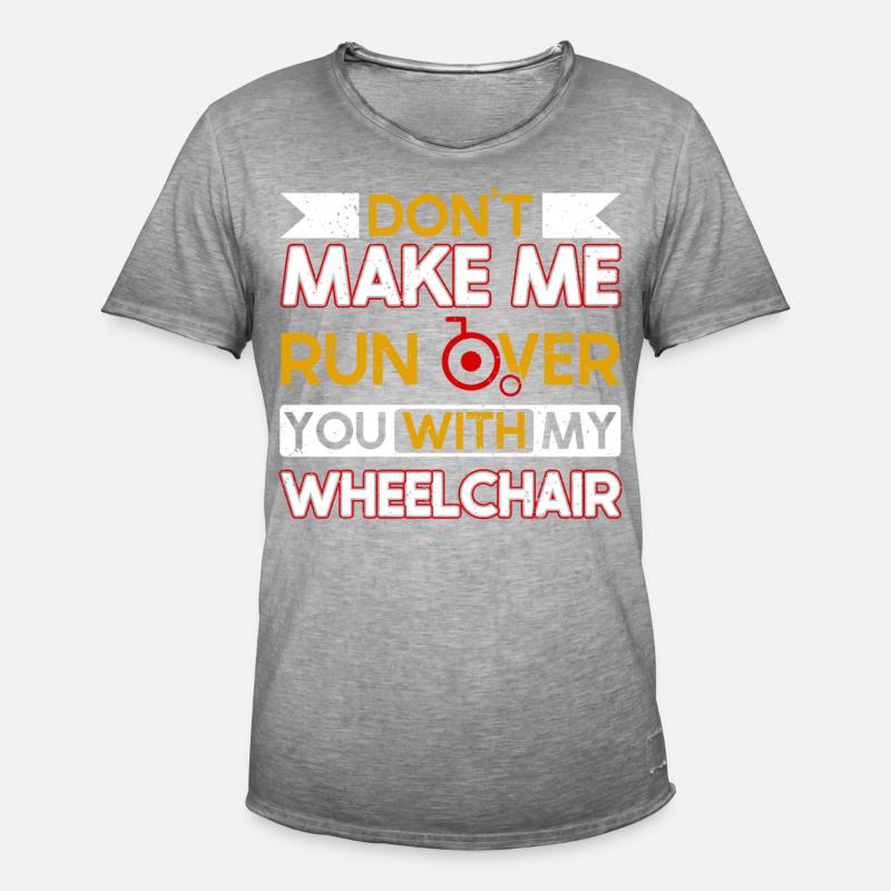 Rollstuhl Beinamputation Bewusstsein Amputation - Männer Vintage T-Shirt - Vintage Grau
