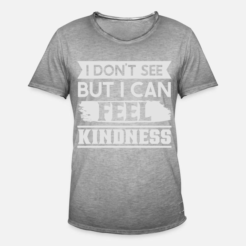Blindheitsbewusstsein Gesetzlich Blind - Männer Vintage T-Shirt - Vintage Grau