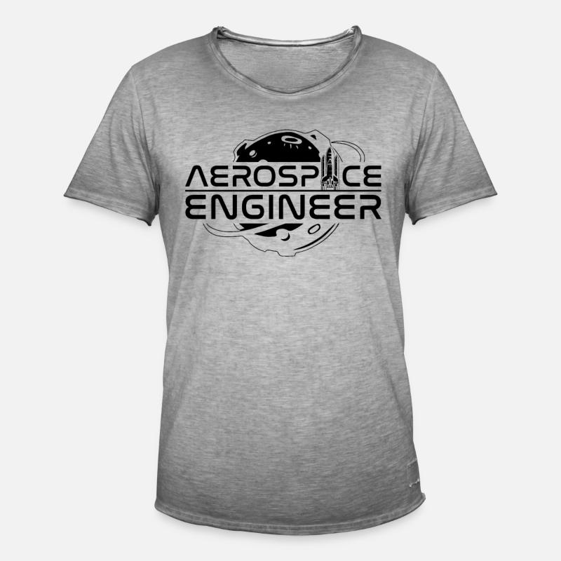 Rocket Space Engineering Aerospace Engineer - Männer Vintage T-Shirt - Vintage Grau