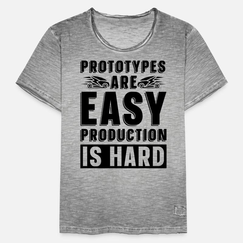 Prototypes Are Easy Programmer Engineer Robotics Men's Vintage T-Shirt