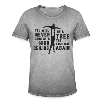 You Will Never Look At Gymnastics Contortion - Men's Vintage T-Shirt - vintage grey - Front - Jose (178cm)