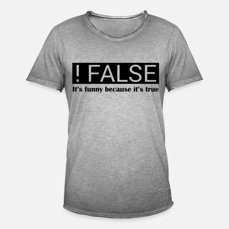 Programmierer Witz IT - Männer Vintage T-Shirt - Vintage Grau