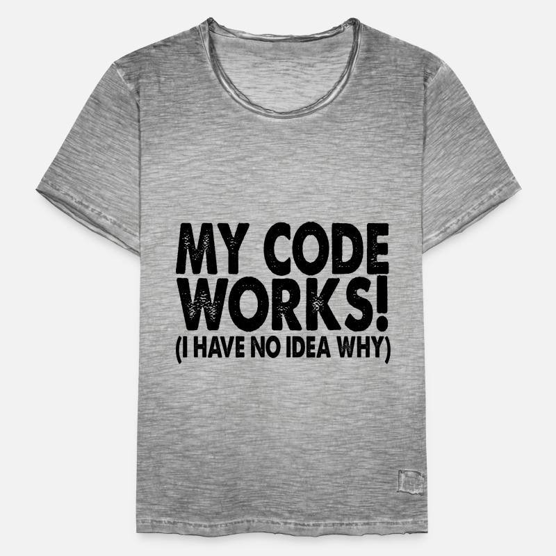 Coder T-shirt vintage Homme