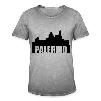 Palermo - Männer Vintage T-Shirt - Vintage Grau - Vorne