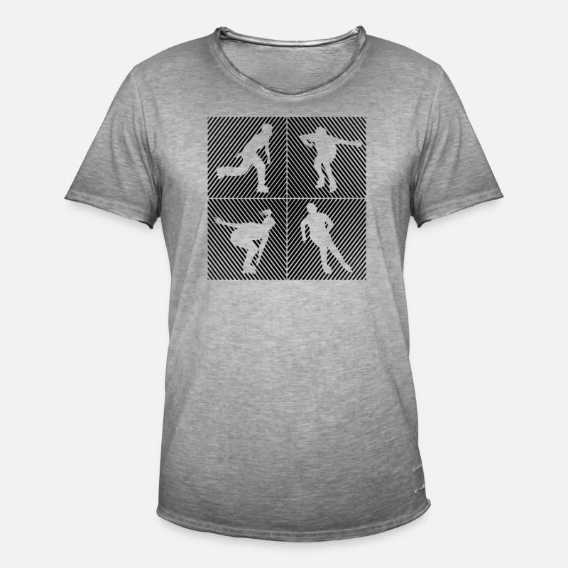 Rollers Rollers Rollers Rollers - T-shirt vintage Homme - vintage gris