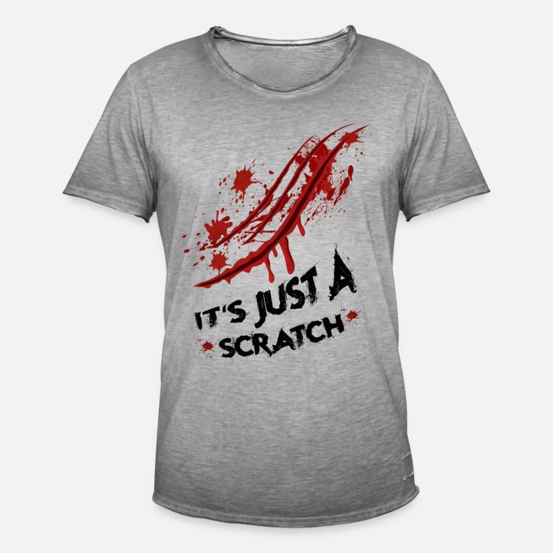 Just a scratch - Men's Vintage T-Shirt - vintage grey