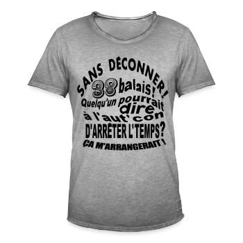 38 ans / anniversaire 38 ans / cadeau - T-shirt vintage Homme - vintage gris - Devant - Jose (178cm)