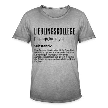 Kollege Geschenk Abschied - Männer Vintage T-Shirt - Vintage Grau - Vorne