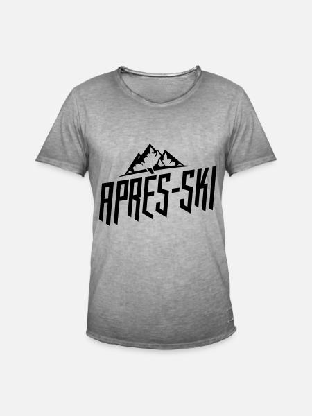 apres ski team - Männer Vintage T-Shirt - Vintage Grau