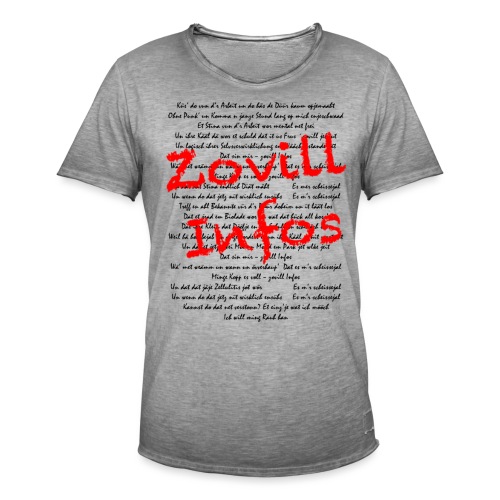 Zovill Info - Männer Vintage T-Shirt