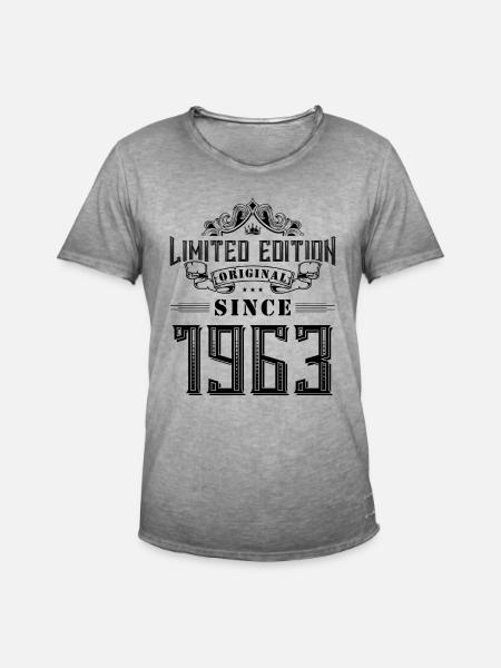 1963 limited edition - Männer Vintage T-Shirt - Vintage Grau
