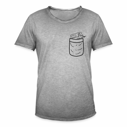 Brusttasche Camping / Caravan - Männer Vintage T-Shirt