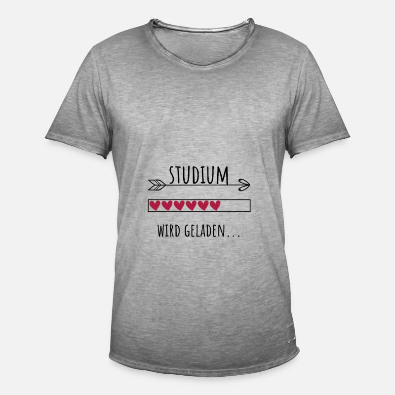 Studium Personalisierter Beruf Mädchen - Männer Vintage T-Shirt - Vintage Grau